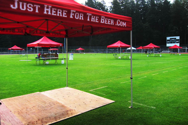 Setting up the 2012 Canada Cup of Beer